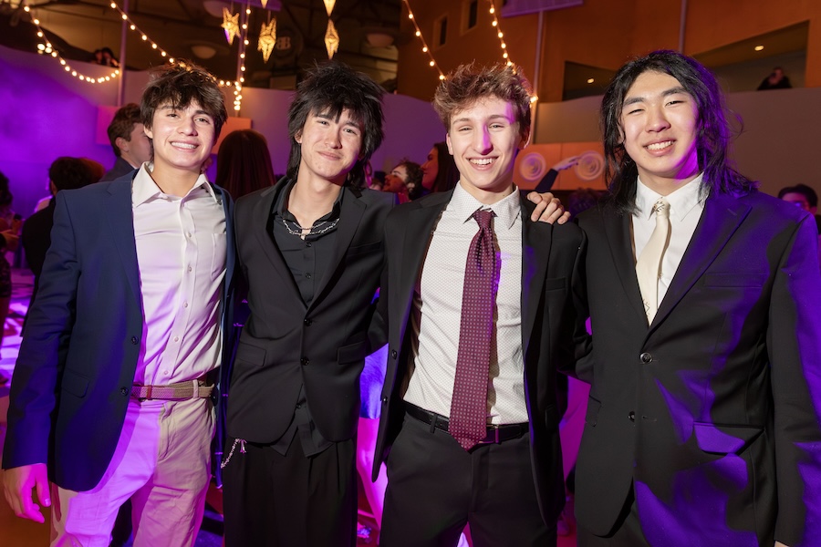 student pose and dance