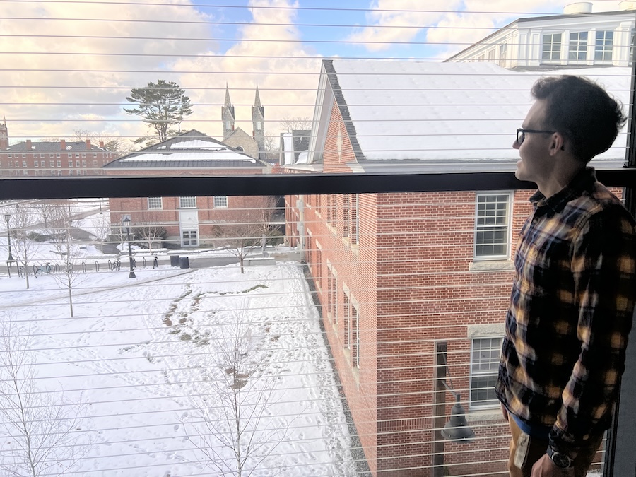 Brandon Tate in the Arctic Museum