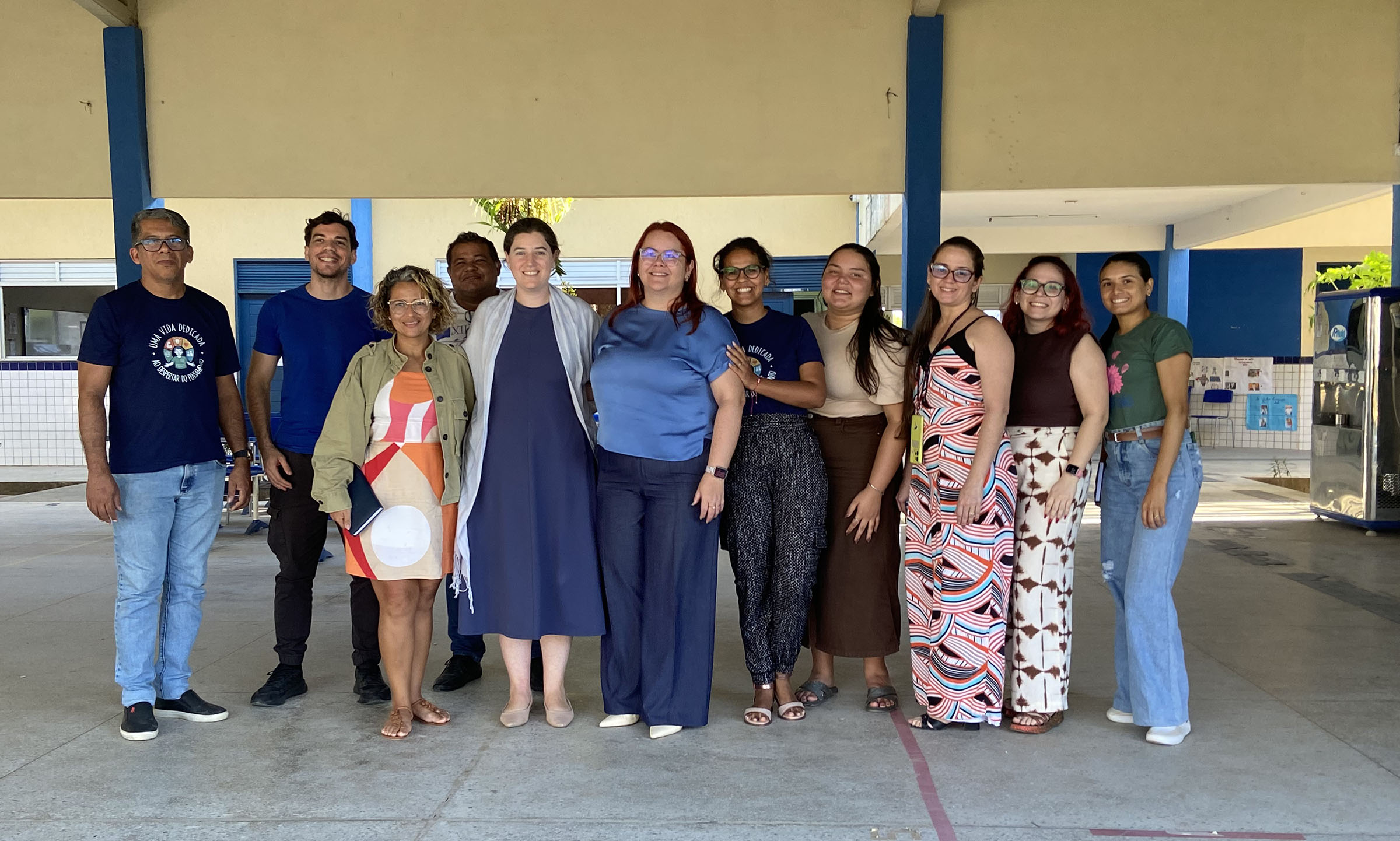 Attendees of the conference pose for a group photo