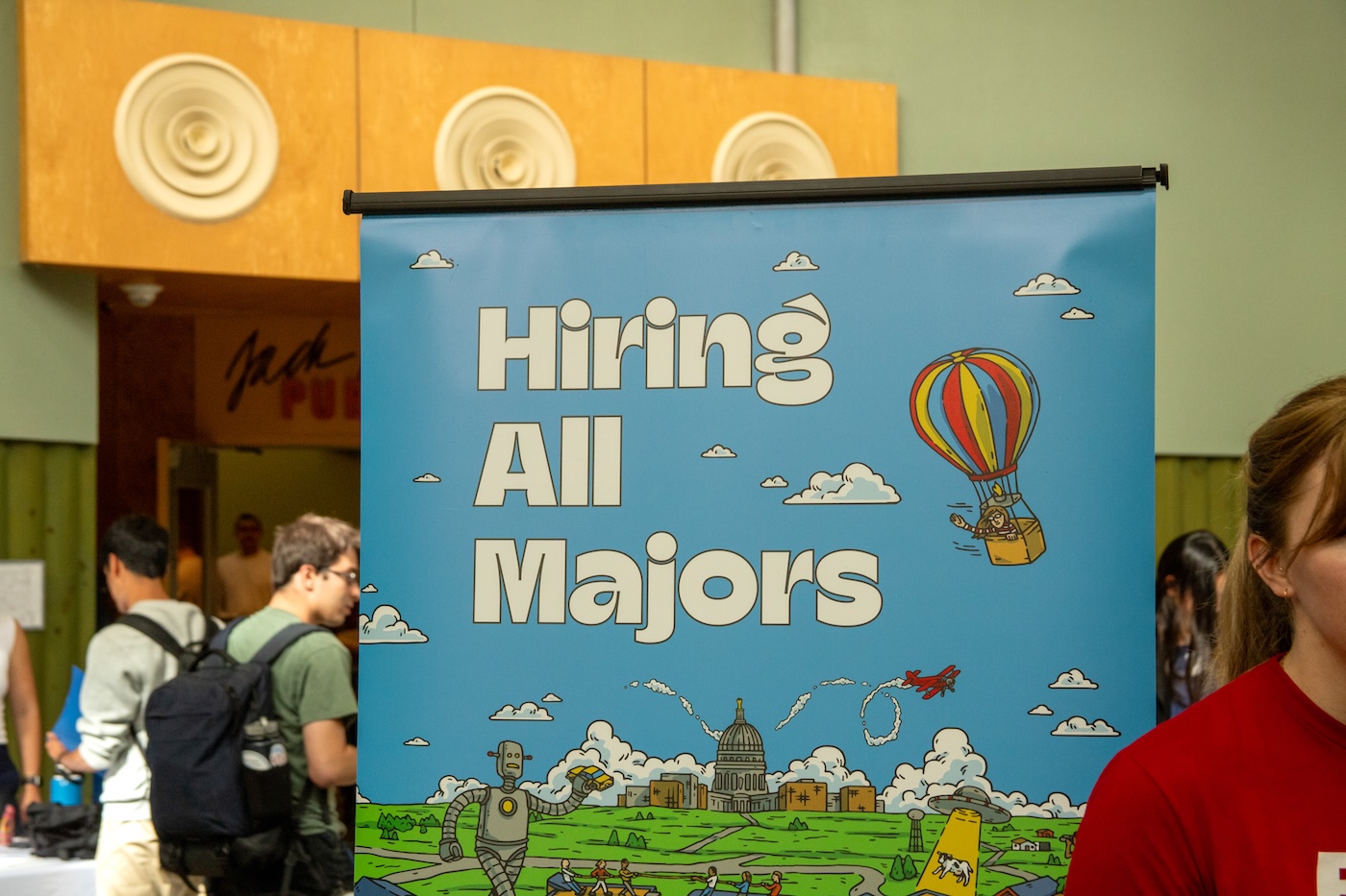 Banner saying Hiring All Majors
