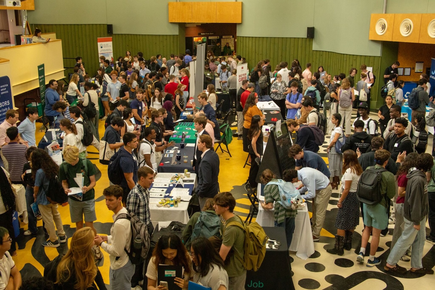 Bustling career fair