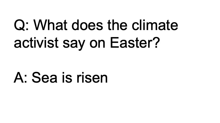 climate joke by students