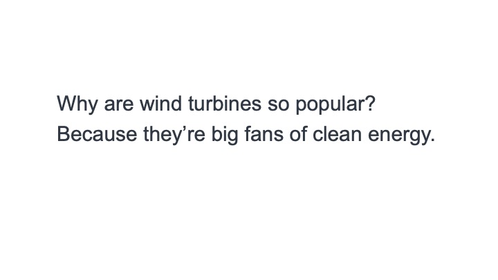 wind turbine climate joke