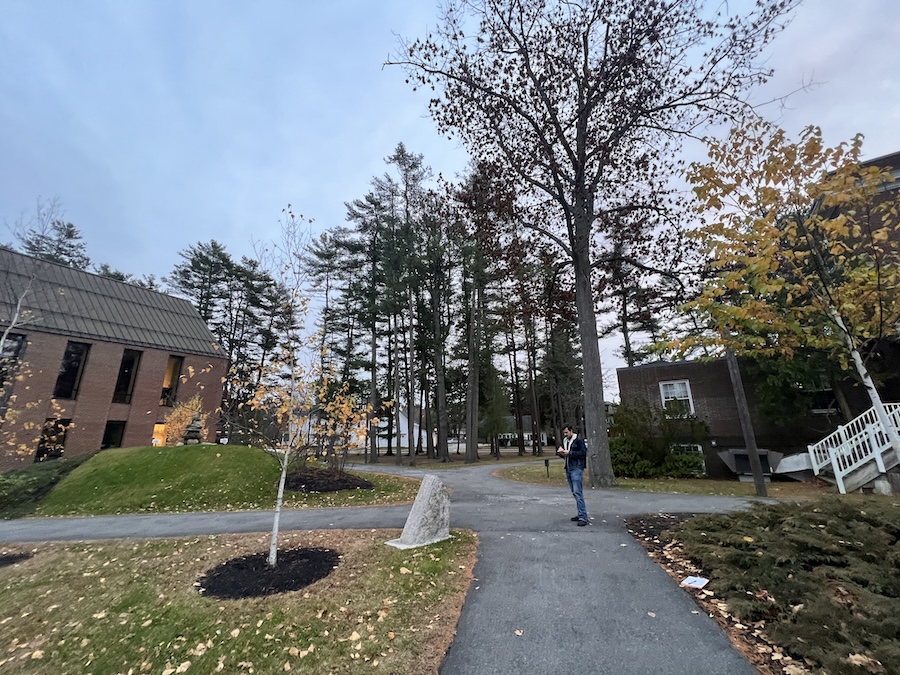 Dylan Berr near the Arctic Museum