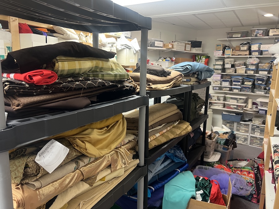 The costume shop on a regular Monday afternoon.