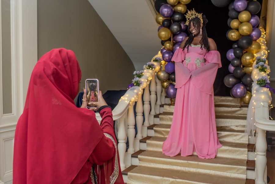 Ebony Ball 2025, students pose and dance
