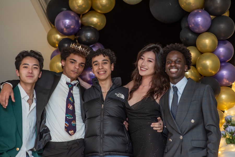 Ebony Ball 2025, students pose and dance