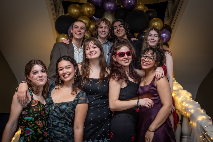 Ebony Ball 2025, students pose and dance