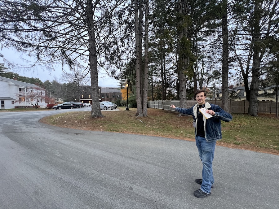 Dylan by edge habitat at Roux