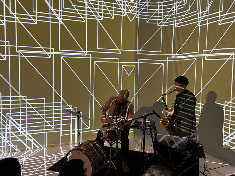 frank mauceri and RJ Miller perform at CEMA digital studio