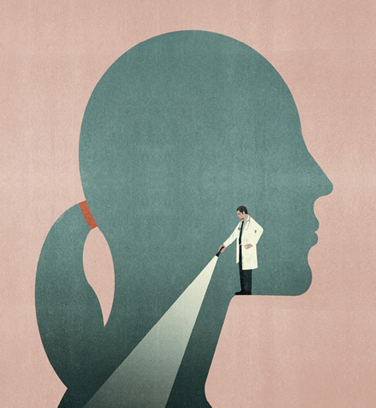 Illustration of a doctor and patient by SHOUT