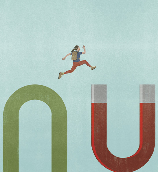 Illustration of a hiker by SHOUT