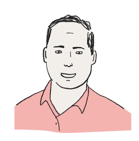 Illustration of Chip Leighton by Brian Rea