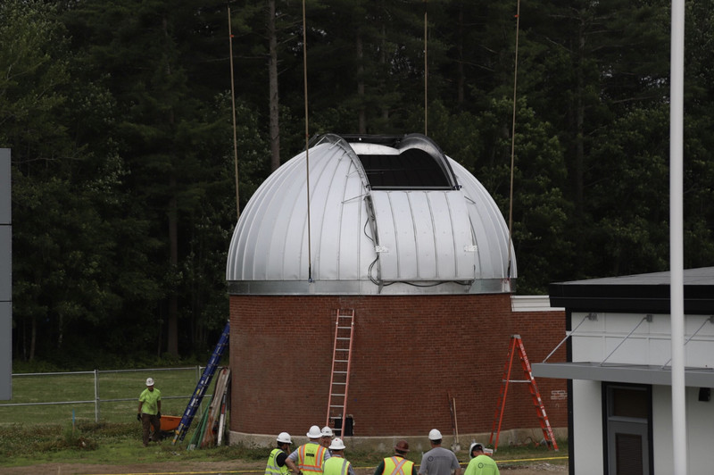 observatory new dome in place