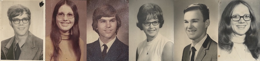 old headshots of former UB students