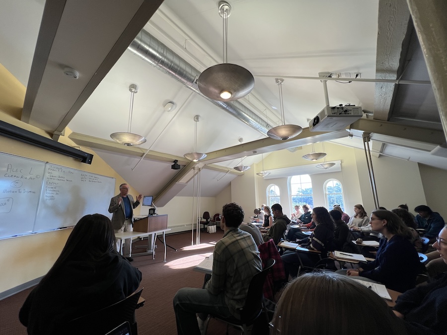 Phil Gregory lectures a class