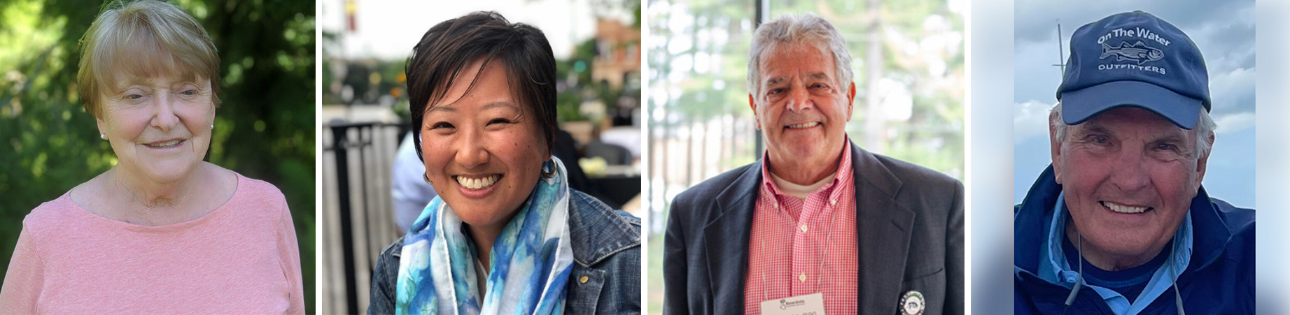 Caroline Curtis '72, Sara Edel '02, David Treadwell Jr. '64, P'90, Roger Tuveson '64, P'86, P'91