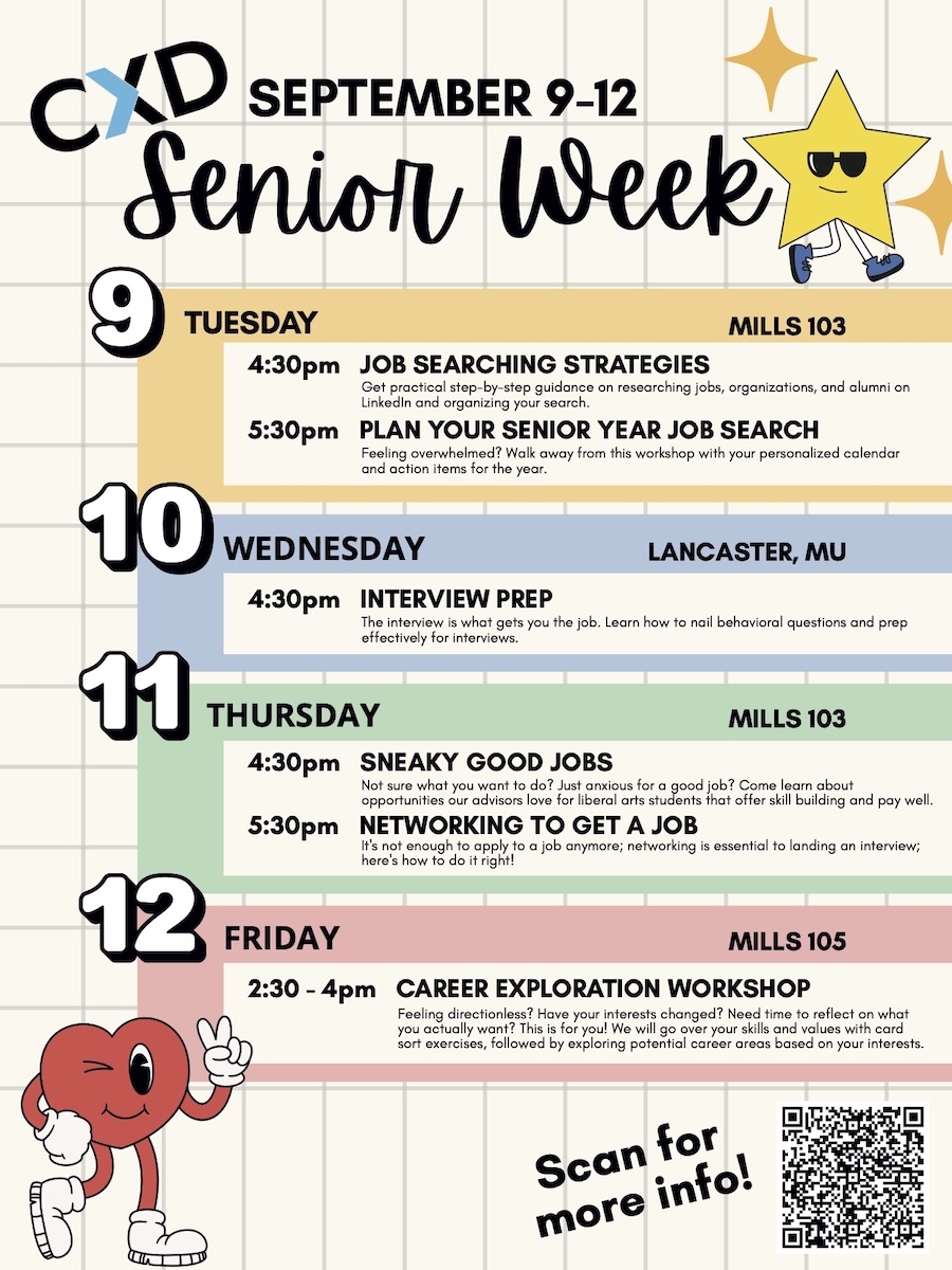 Senior Week poster