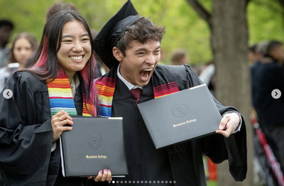 students celebrating 2025 commencement