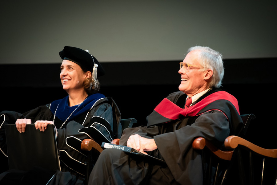 safa and bob ives at 2025 convocation