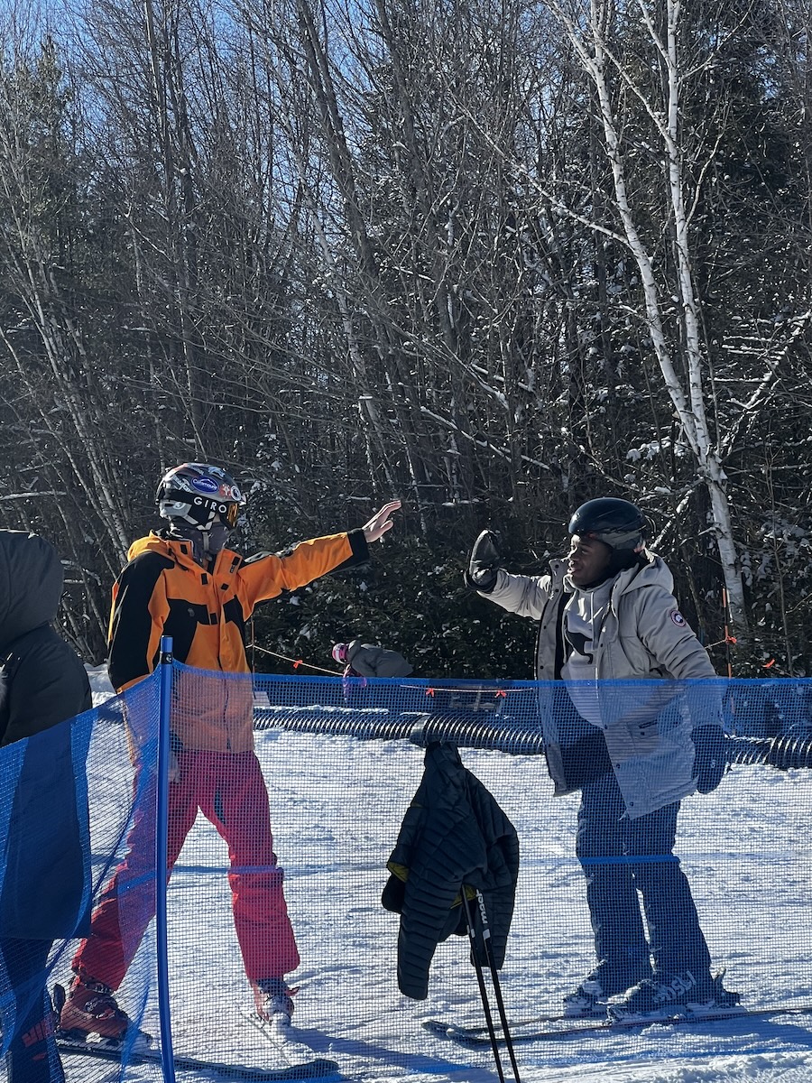 Bowdoin Outing Club took BIPOC students to the slopes for an all-day skiing adventure