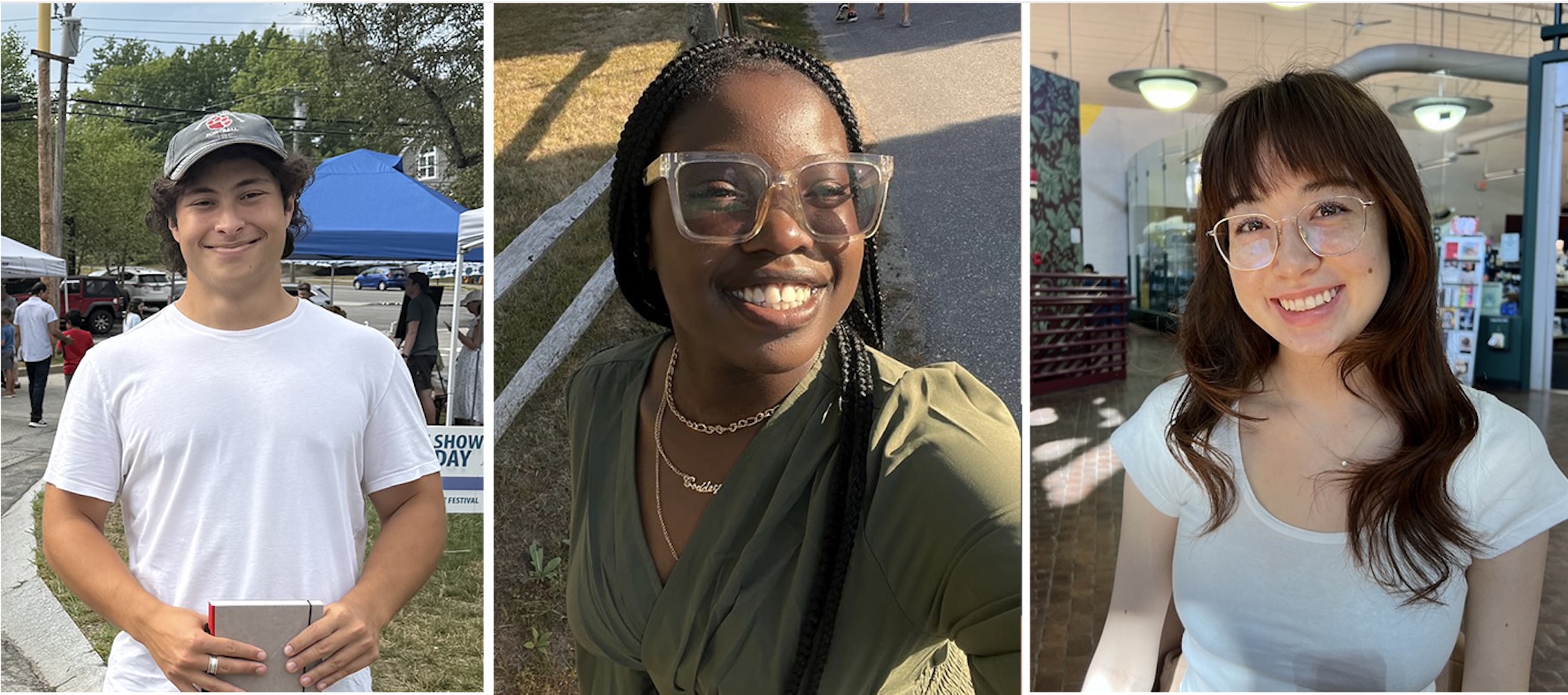 Portraits of Asher, Jada, Katie