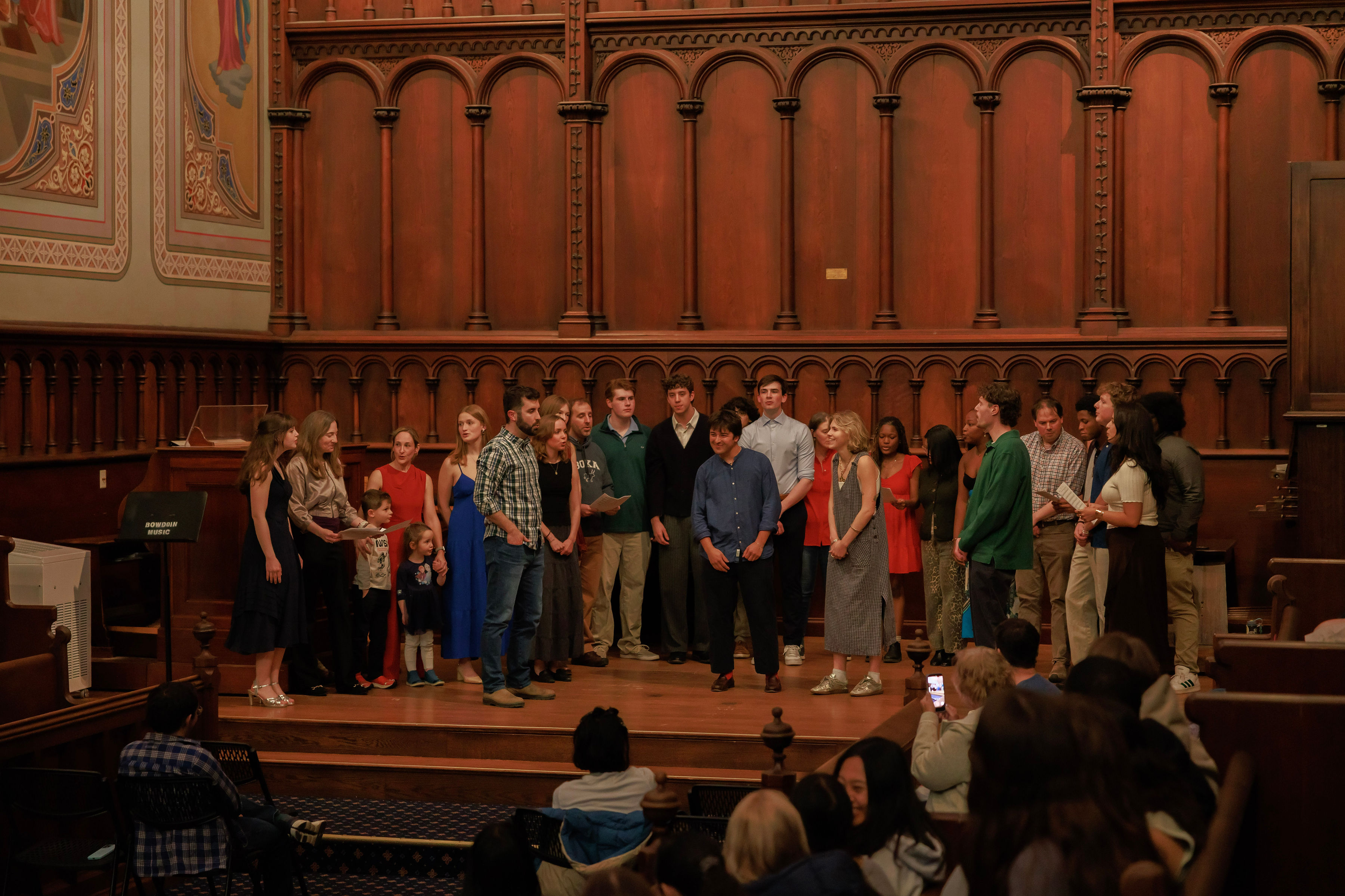 BOKA performs in the chapel.