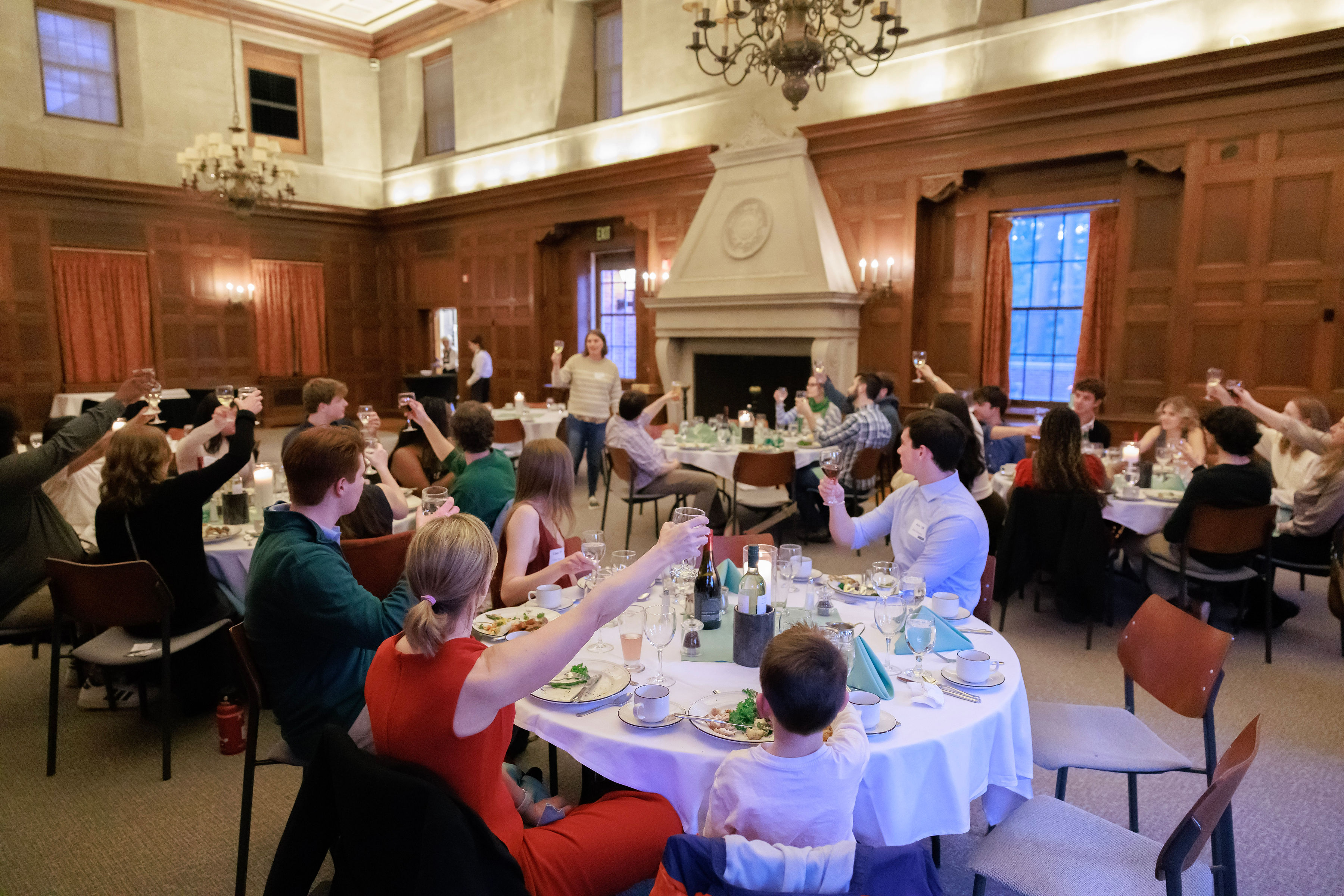 BOKA through the generations toast at the reception.
