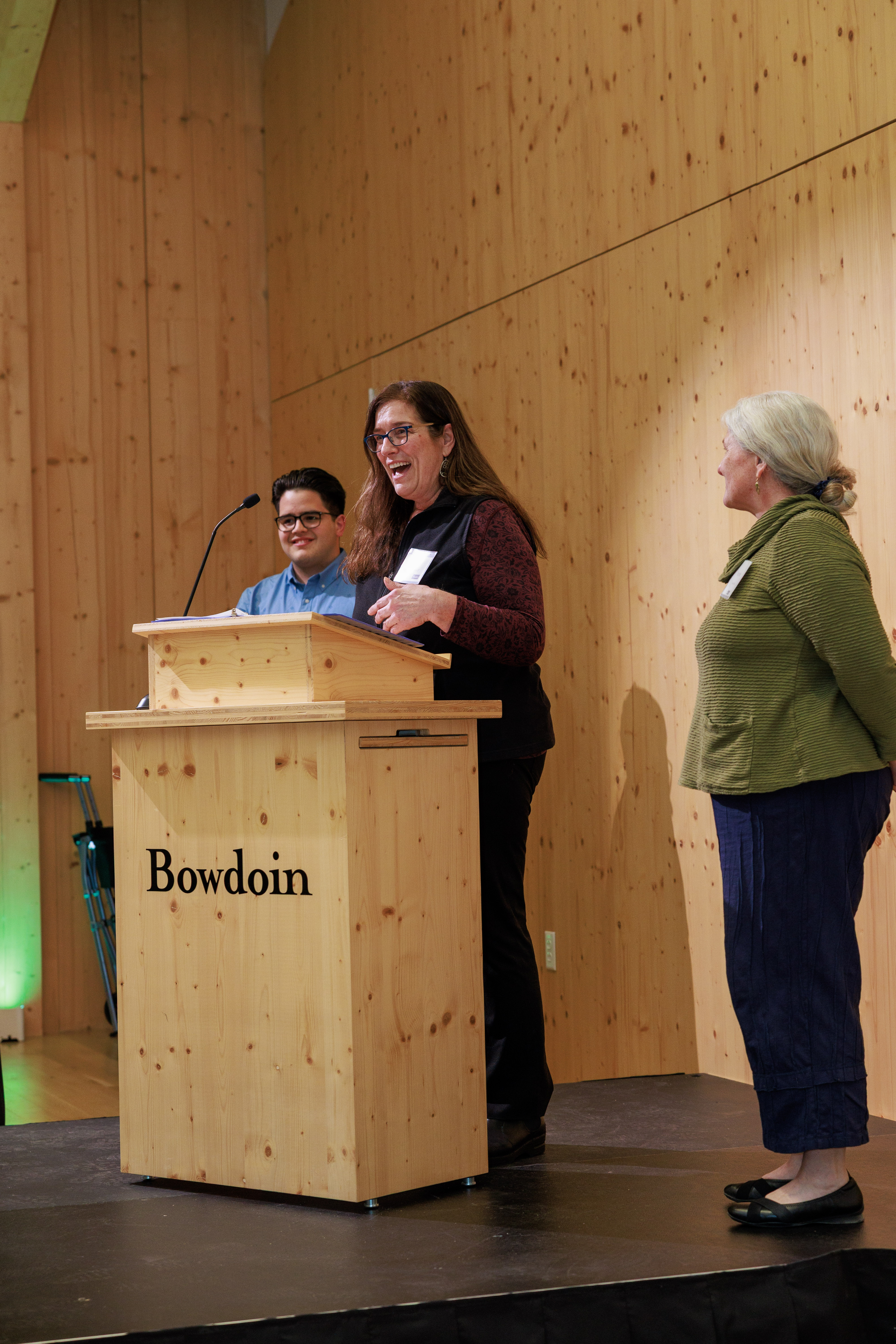 Grant recipient accepting award.