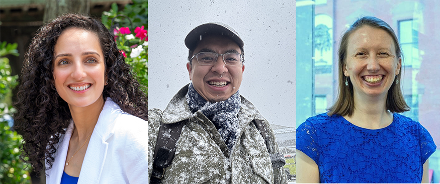 Pooja, Chris, and Caitlin