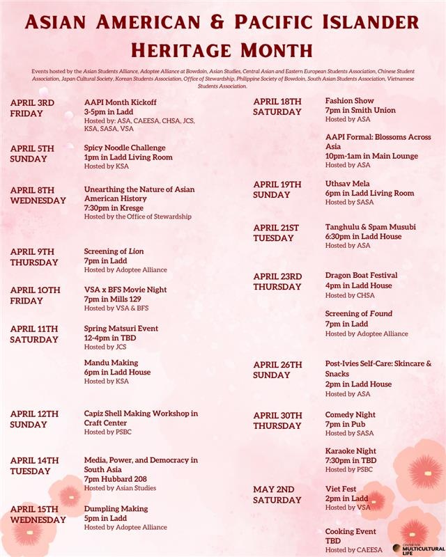 2026 AAPI calendar of events