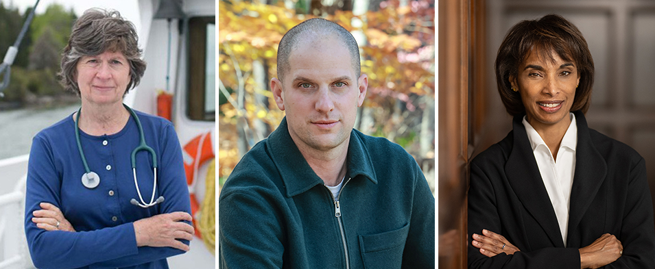 Sharon Daley, Evan Gershkovich ’14, Cecilia Elena Rouse.