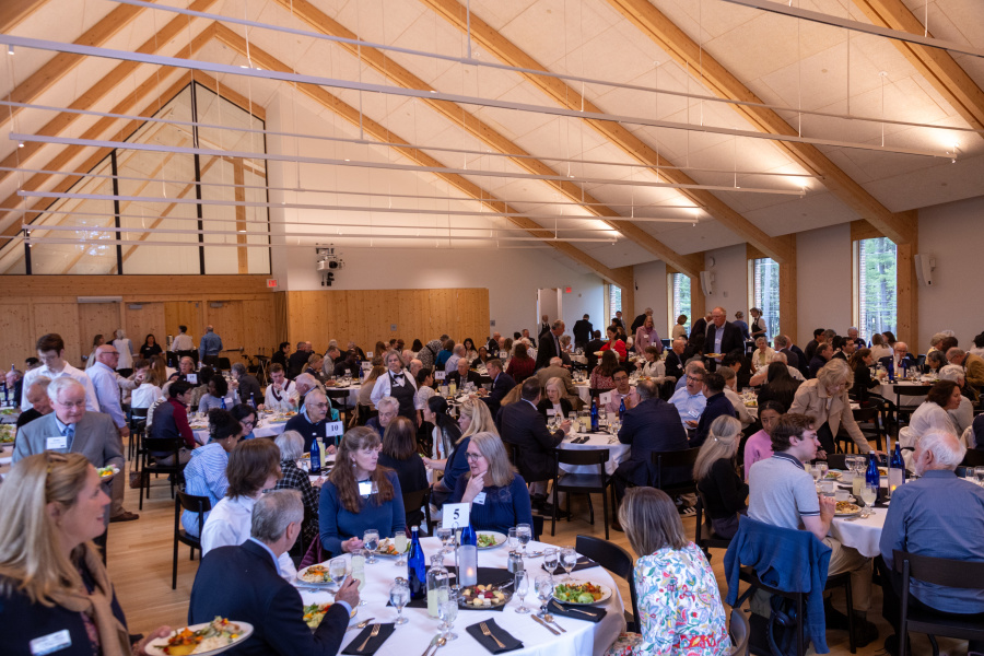 Lunch with six supporters, Barry Mills Hall