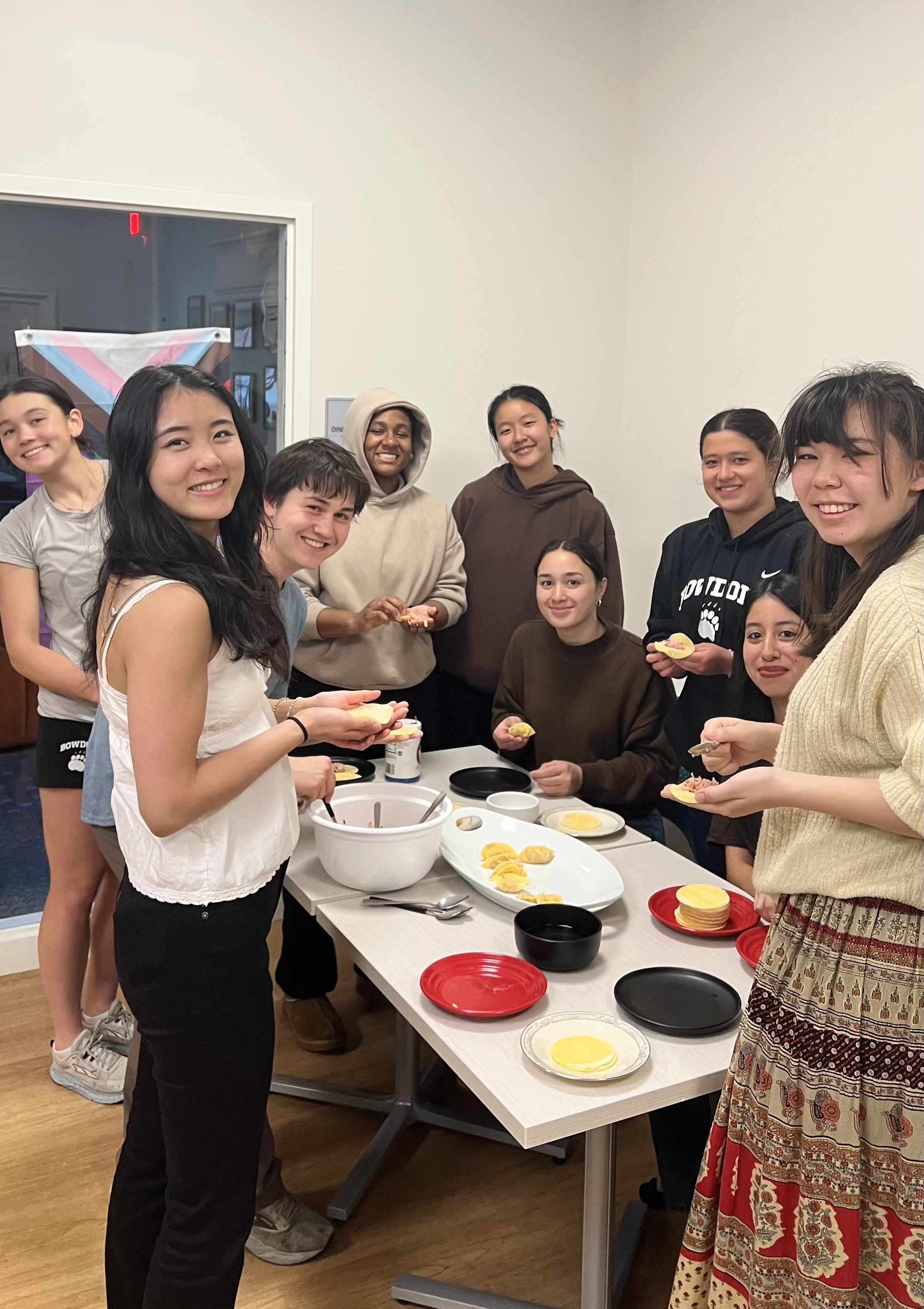 Making dumplings with the Adoptee Alliance