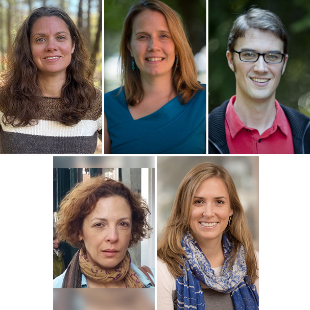 Five faculty promotions, April 2026: Jackie Brown, Crystal Hall, Christopher Hurling, Batool Khattab, Emily Peterman