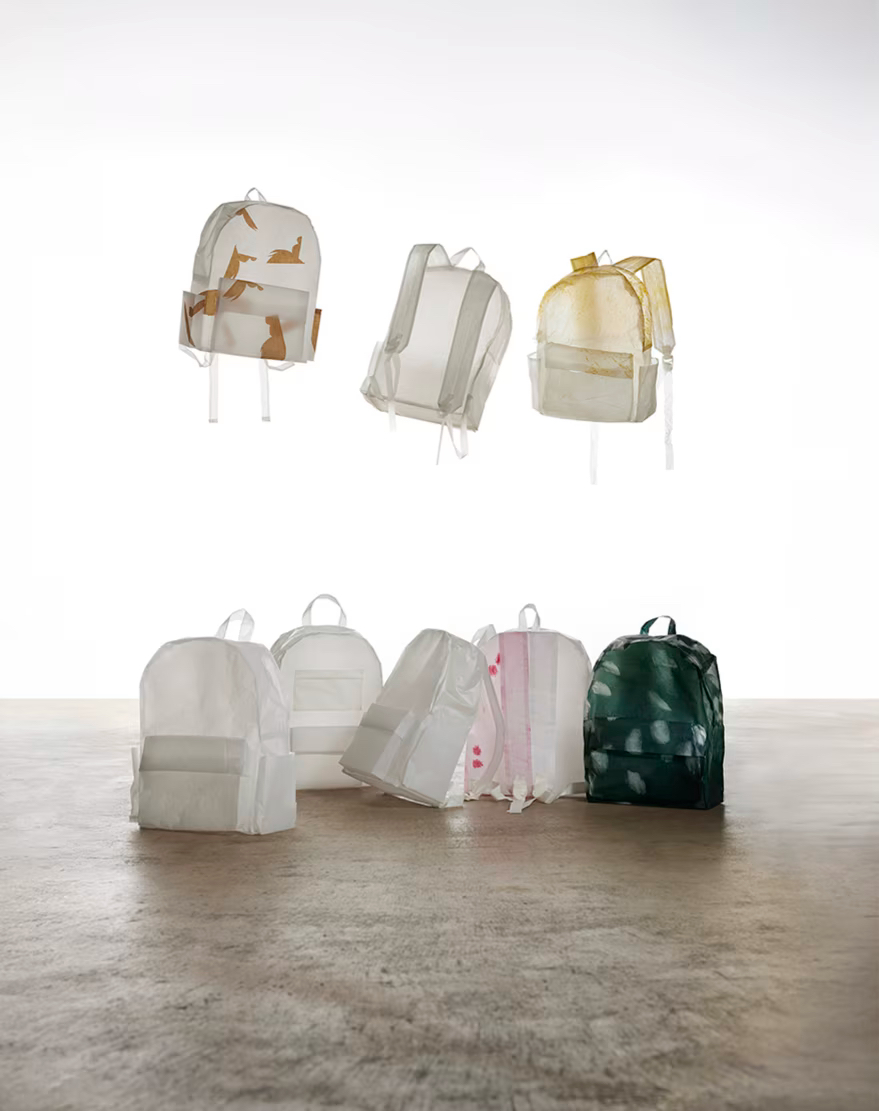 Backpacks titled Futureproof by Carrie Scanga. Image: Zack Bowen