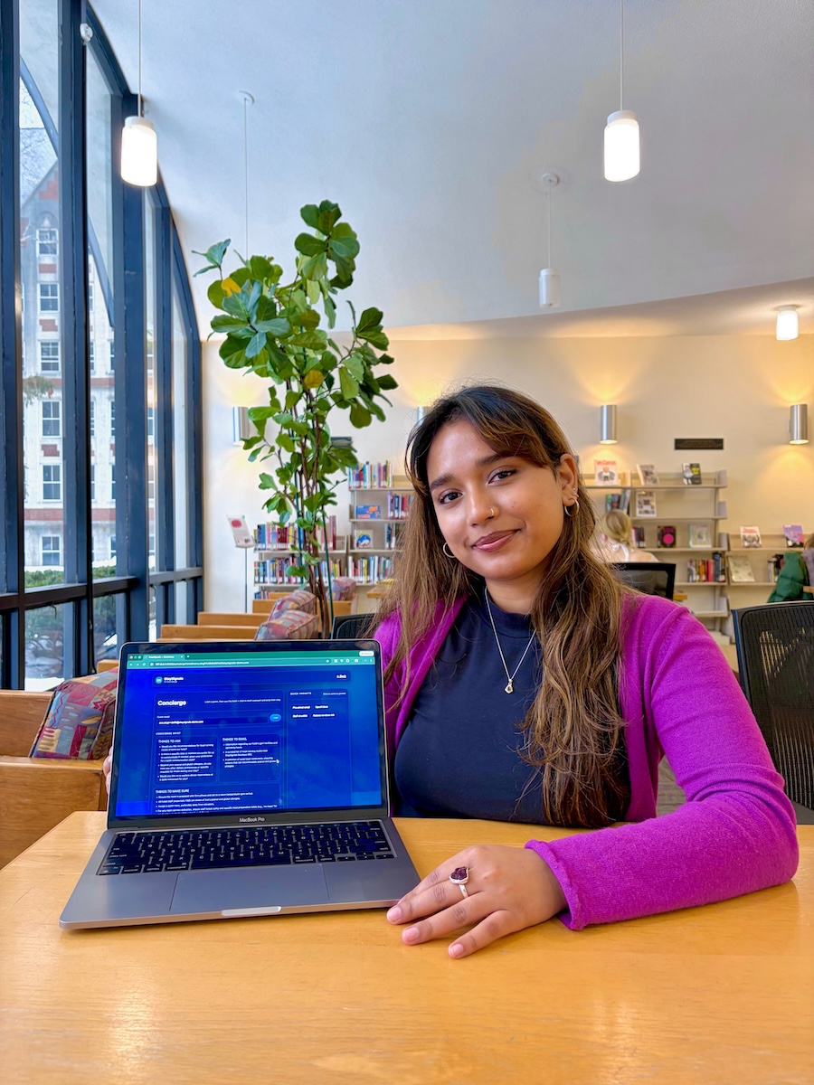 Shibali Mishra ’26 with her winning idea