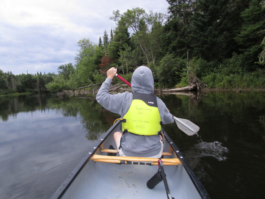 Canoeist on the water