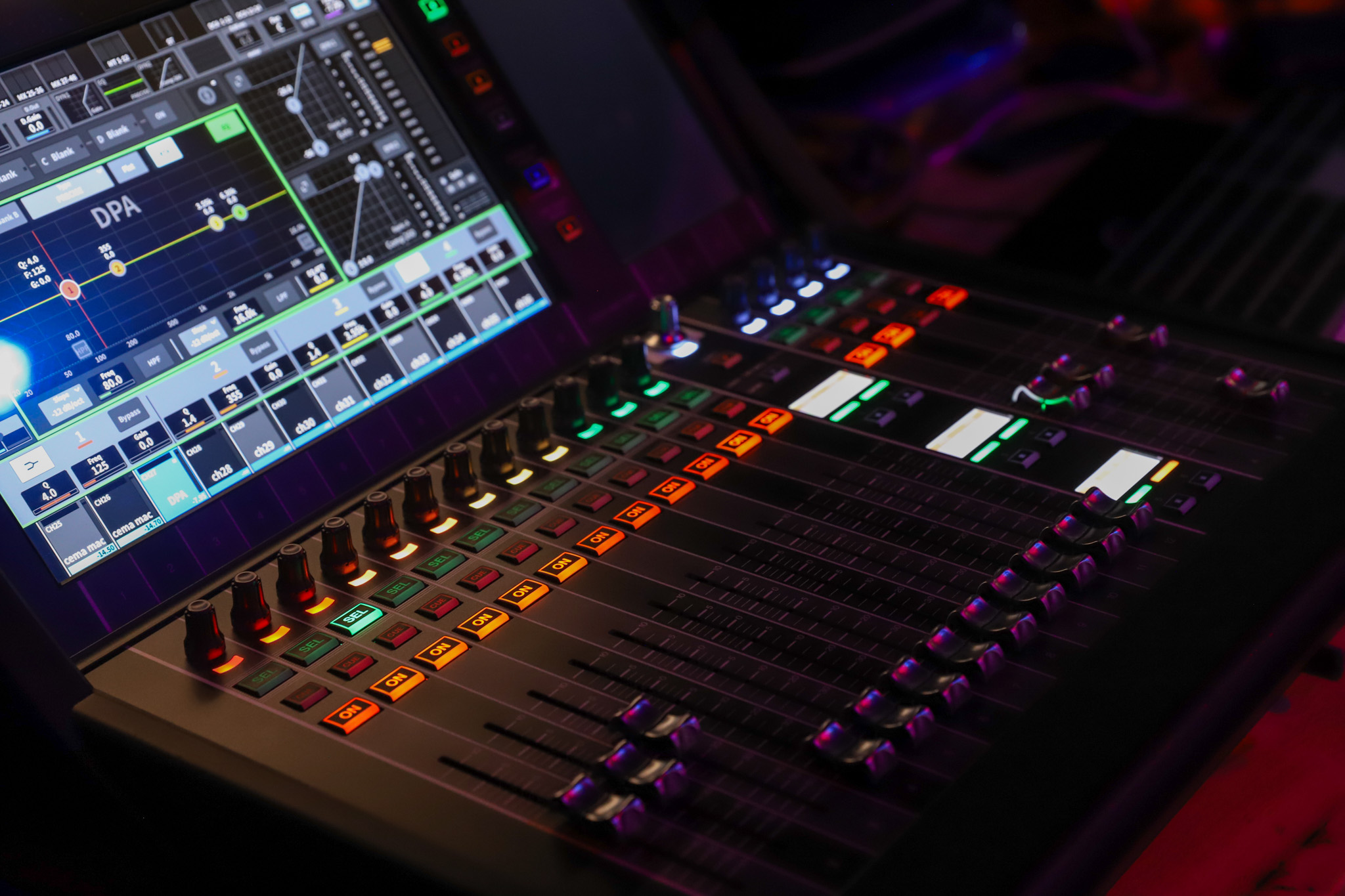 mixing desk in CEMA