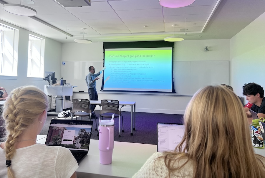 John Paul teaching a class