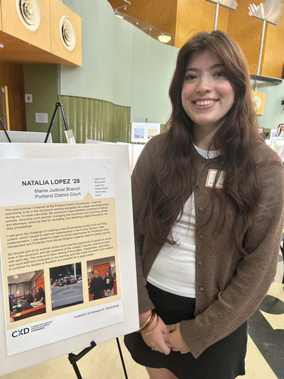 natalia lopez at cxd internship poster show