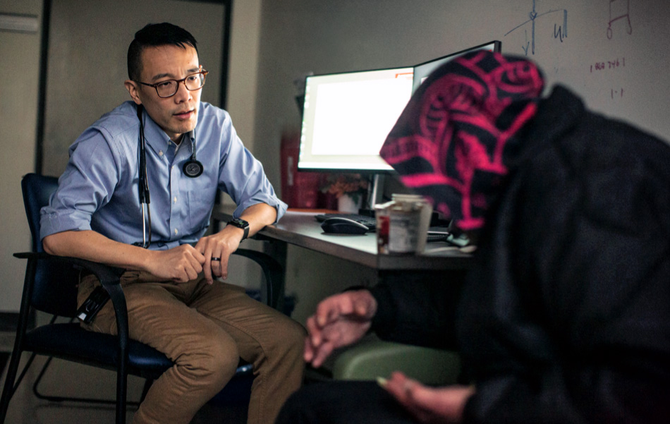 Dr. Jeffery Hom in his clinic