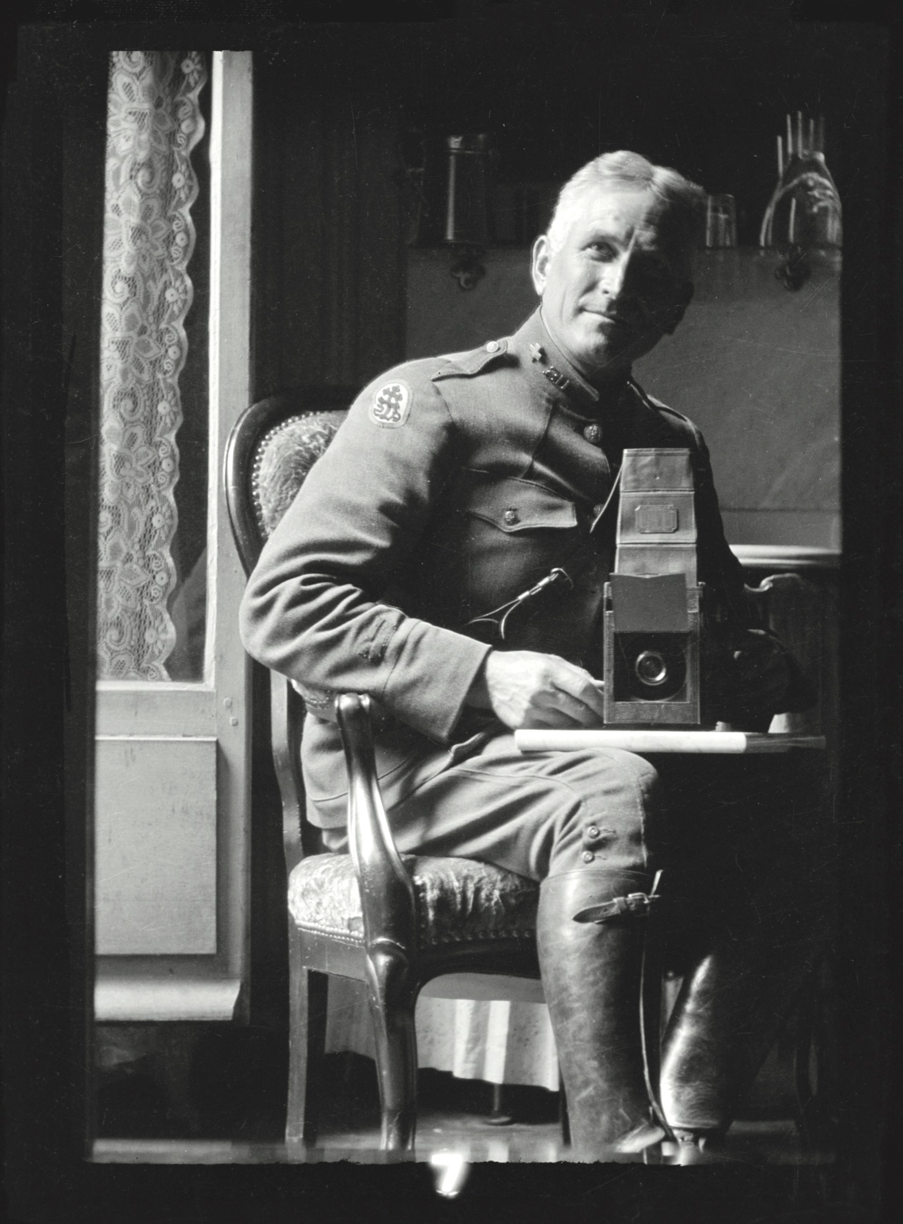 Self-portrait of Leon Strout
