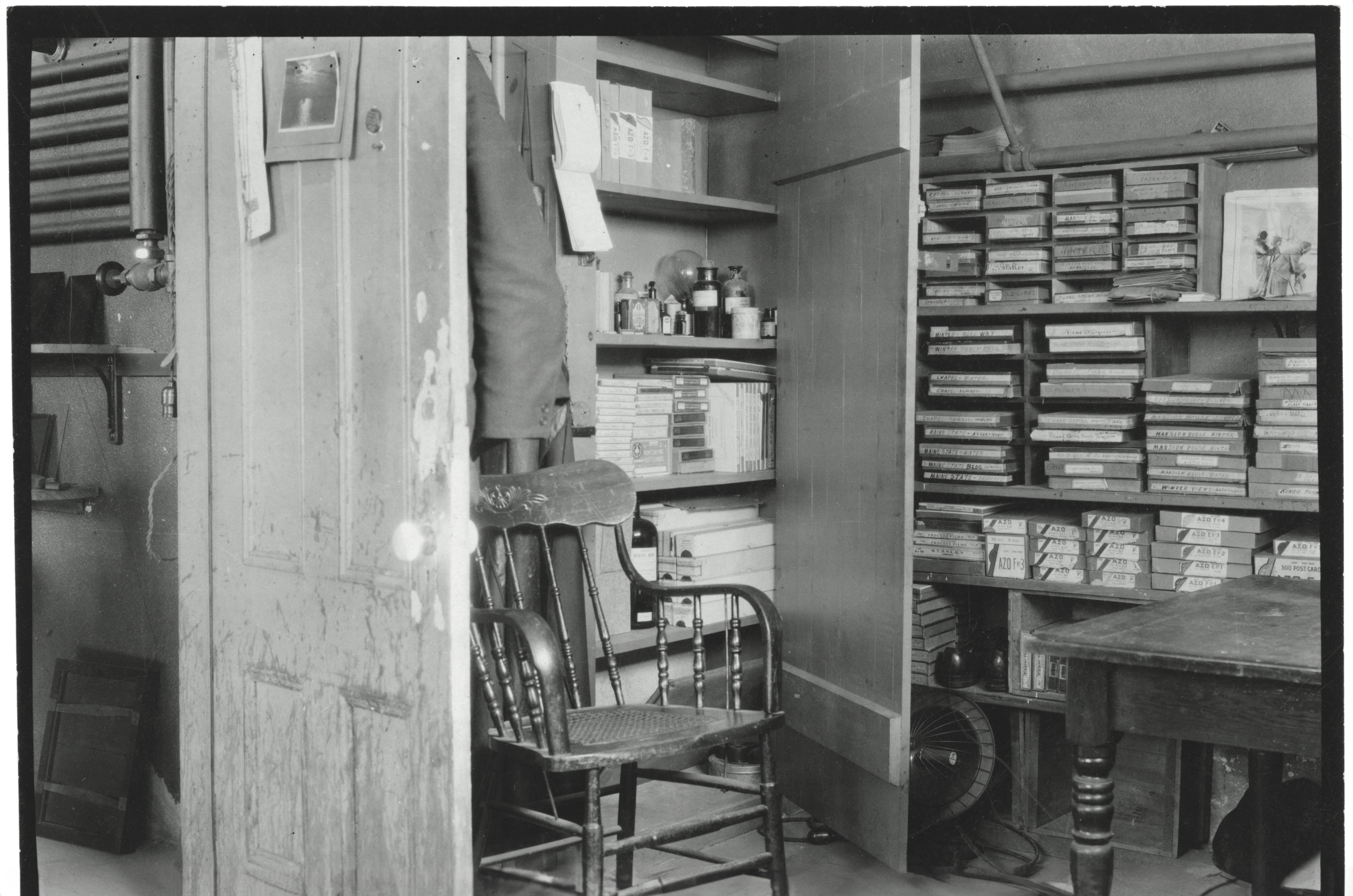 Strout’s studio at the Poland Spring Resort.