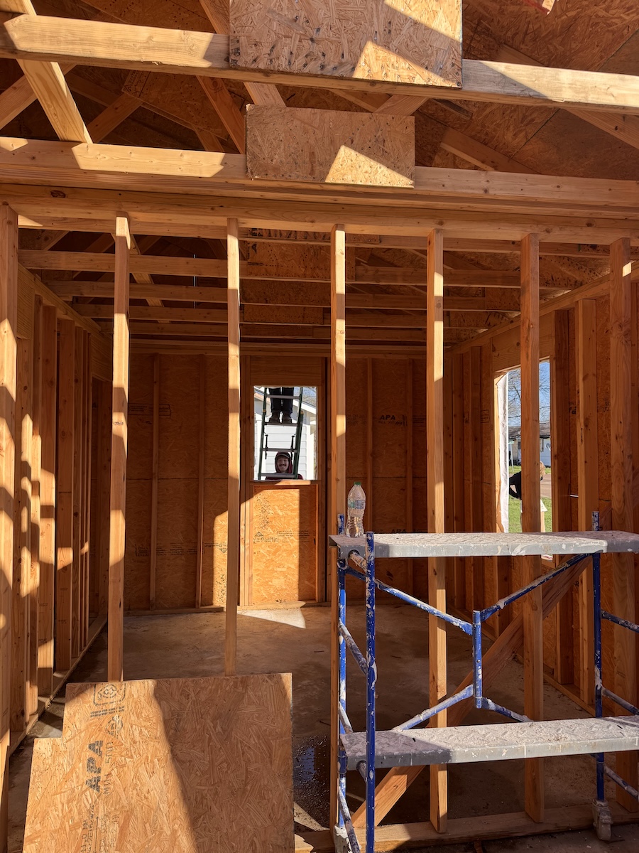 Working at a home in Clarksdale