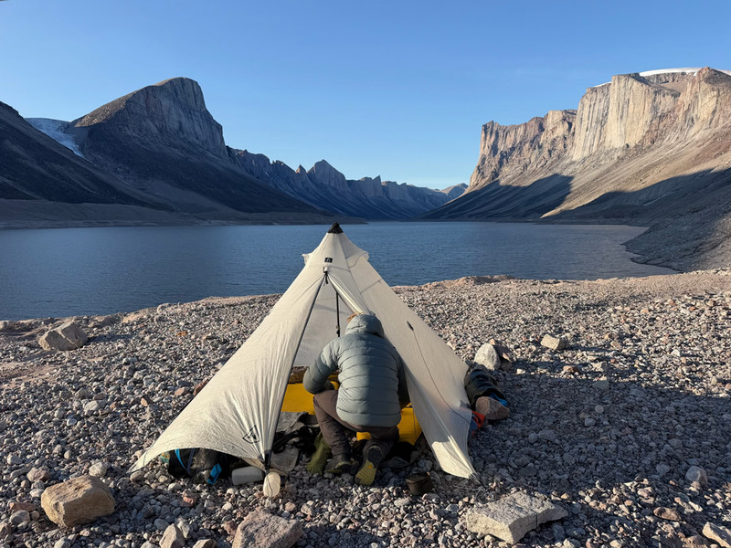 baffin island thumbnail image - tent by water