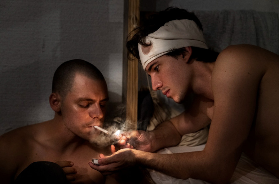 screenshot from movie about cuban writer Nestor Díaz de Villegas  