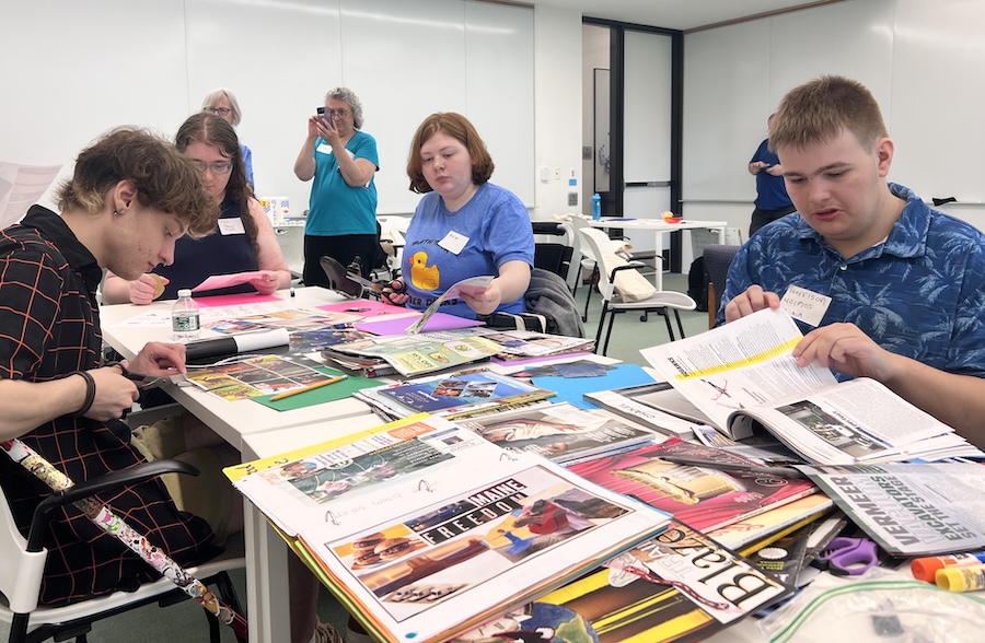 students make their vision boards