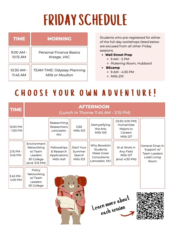 Team Grizzly schedule