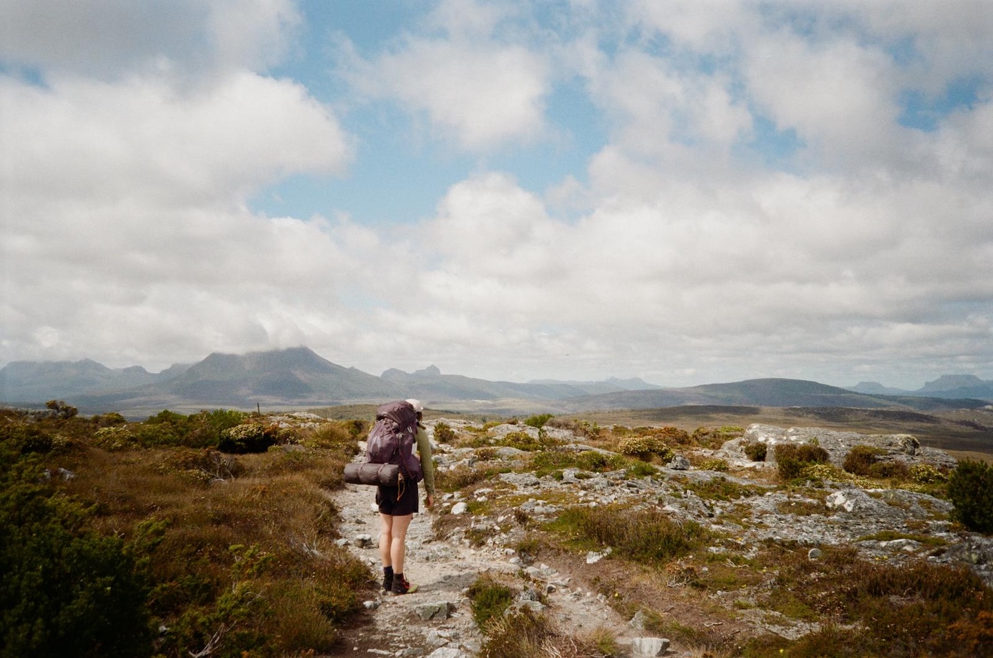 Tess hiking in Tasmania